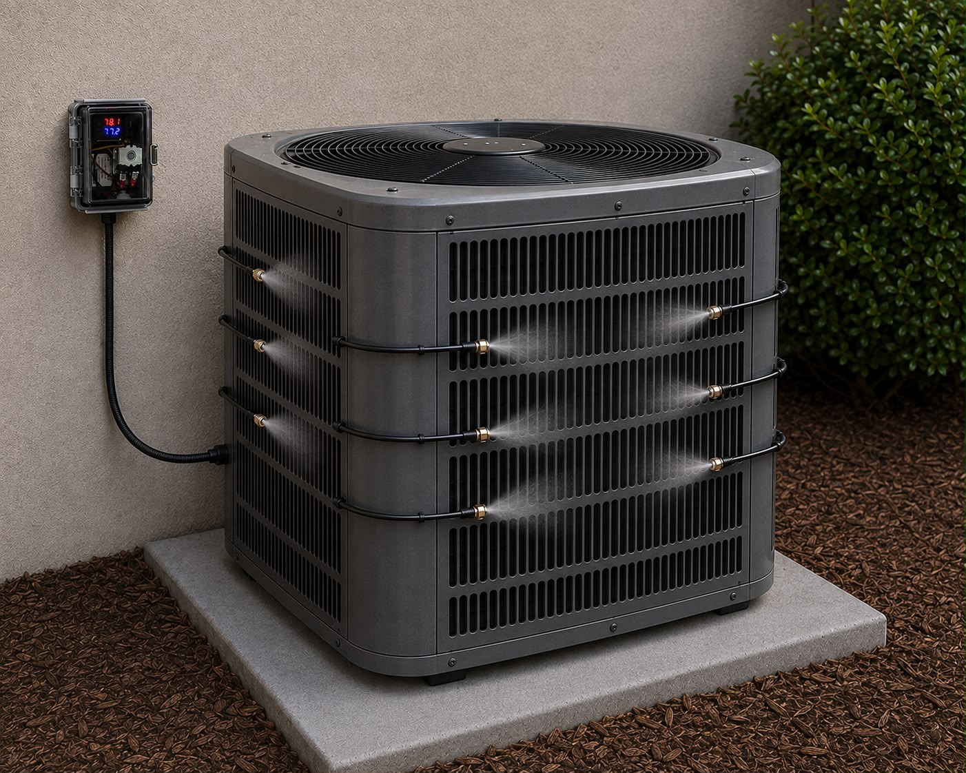 Air Assist 26 unit installed on the exterior of a Las Vegas home